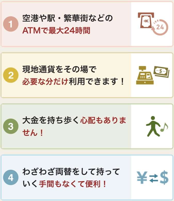 エポスカードの海外キャッシングの特徴