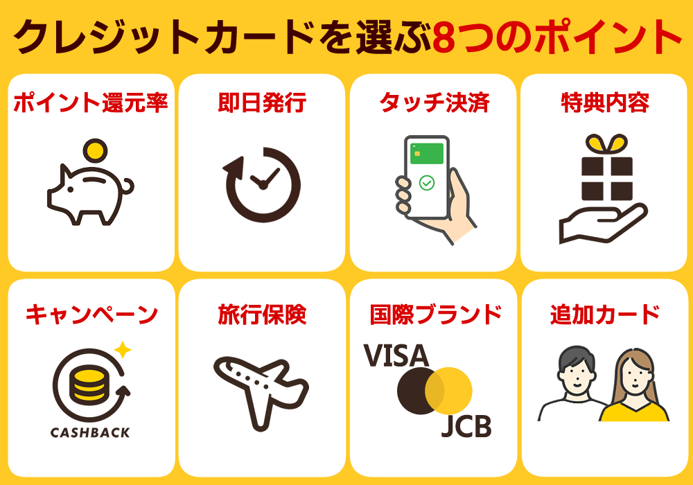 数ある年会費無料のクレジットカードからおすすめカードを選ぶ方法8つ