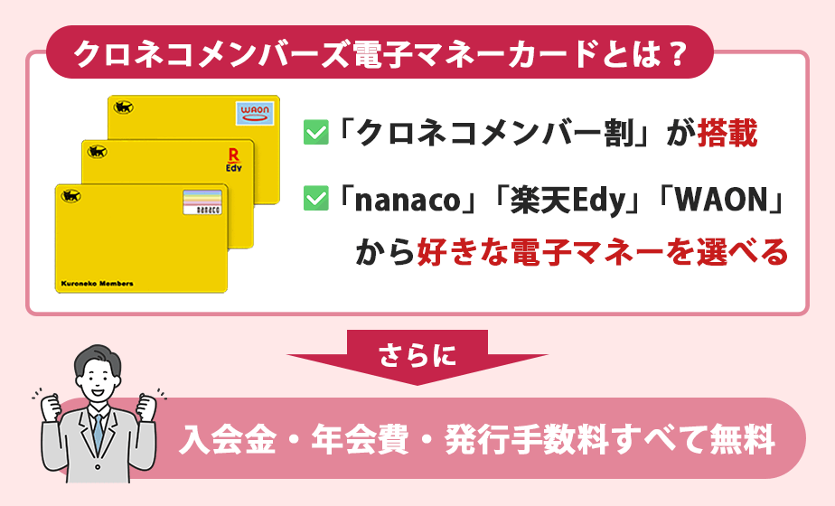 クロネコメンバーズ電子マネーカードについての解説