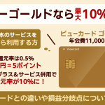 ビューカード ゴールドのメリット・デメリット！年会費や損益分岐点、口コミ評判も紹介
