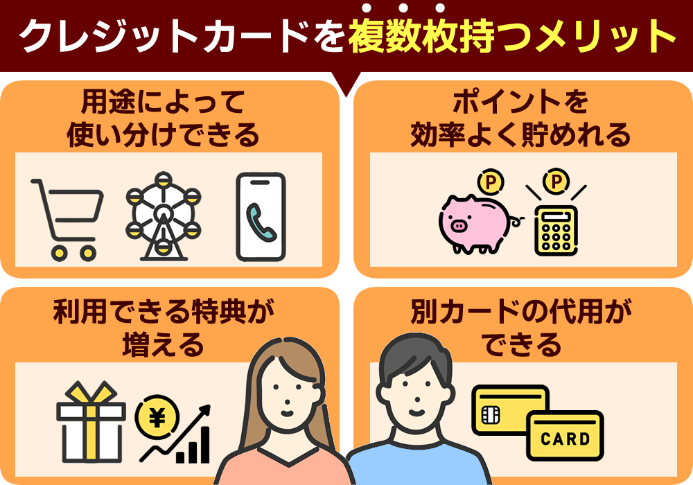クレジットカード 複数枚 メリット