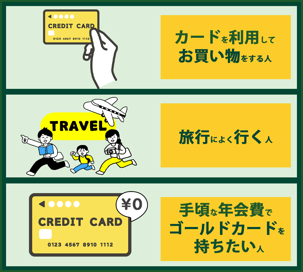 三井住友カード ゴールド(NL)がおすすめな人