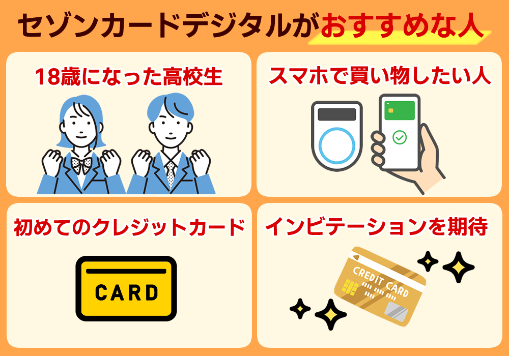 セゾンカードデジタルがおすすめな人
