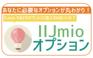 IIJmioのオプションまとめ!おすすめは3つ!