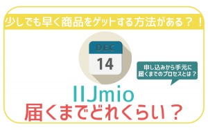 IIJmio届くまでどのくらい?審査を最短にする工夫を一挙公開。
