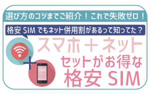 【最新】家のネットとセットおすすめ格安SIM5選！状況に合わせて選ぶのがコツ！