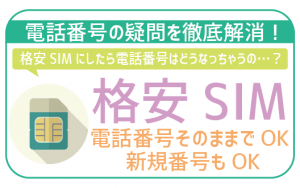 格安SIMは電話番号そのまま+新規番号取得もOK!注意点全解説