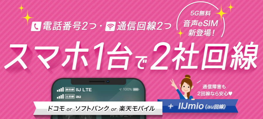 IIJmioの音声eSIM