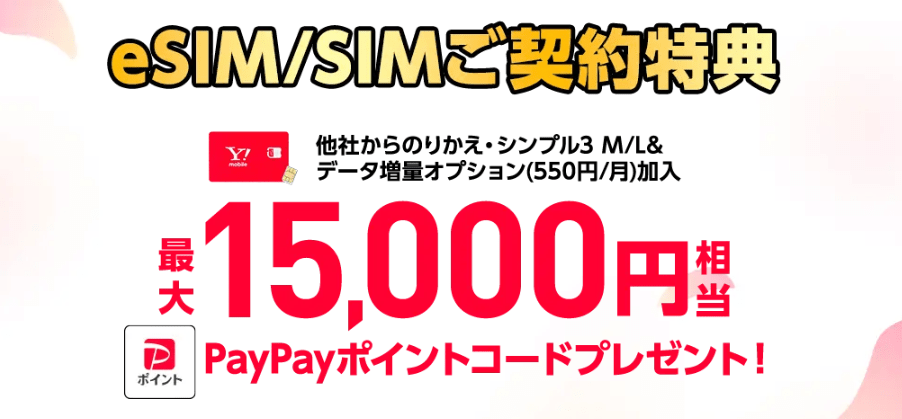 ワイモバイルのSIM還元