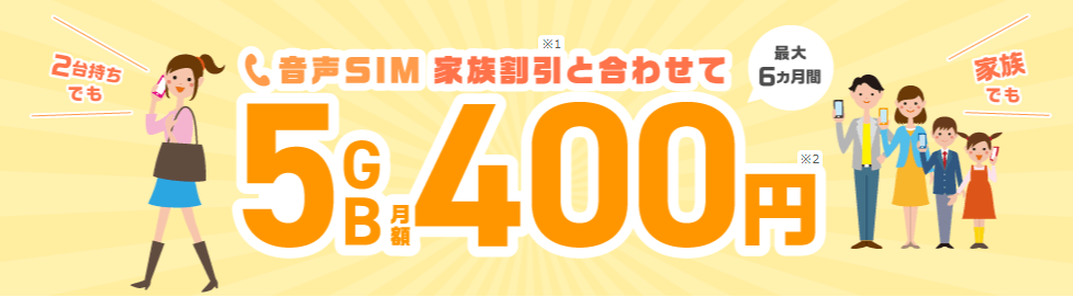 IIJmio家族割引