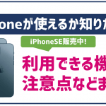 BIGLOBEモバイルでiPhoneは使える?最新の16は?対応機種と注意点まとめ