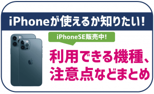 BIGLOBEモバイルでiPhoneは使える?最新の16は?対応機種と注意点まとめ