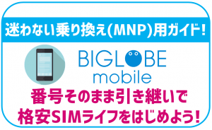 BIGLOBEモバイルへの乗り換え方法!注意点やおすすめのタイミングも解説