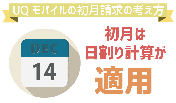 UQモバイル初期費用と初月料金を理解して100％お得 (1)