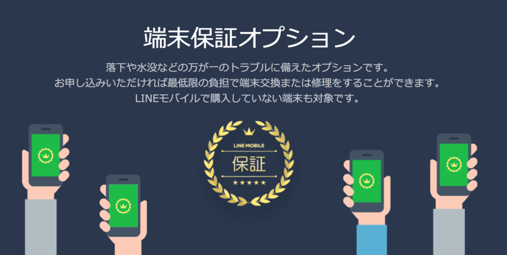 LINEモバイル端末保証オプション