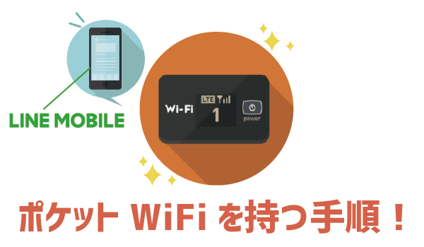 LINEモバイルポケットWiFiは500円8