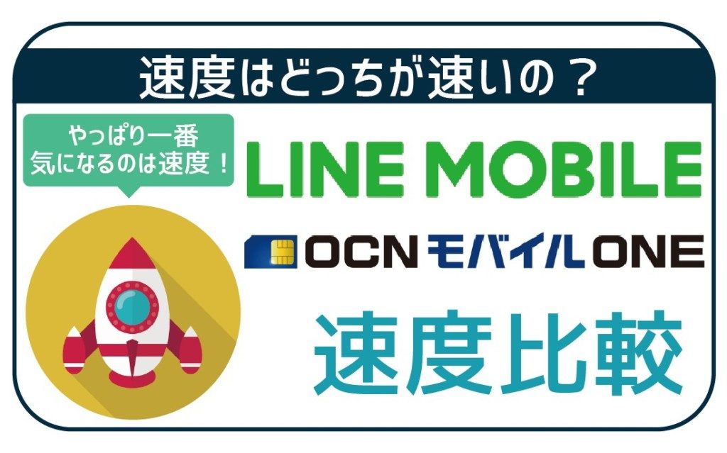 LINEモバイルOCNモバイルONE速度比較-01