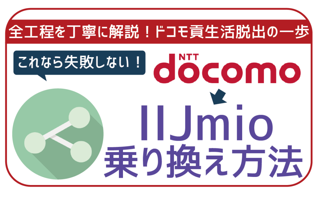 ドコモからIIJmioへの乗り換え方法