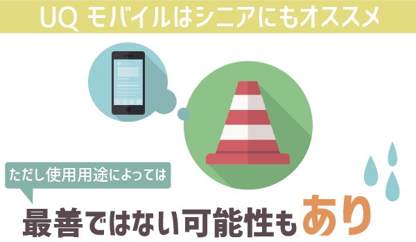 UQモバイルシニアにはオススメ? (1)