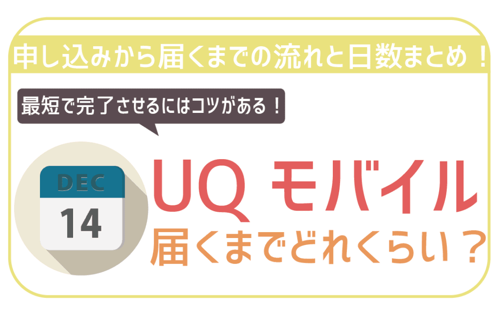 予約販売 UQモバイルはいつ届く？日数を時系列で紹介！最短で乗り換えを 小物