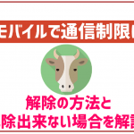ワイモバイルで通信制限!解除の方法と解除出来ないパターンの解説