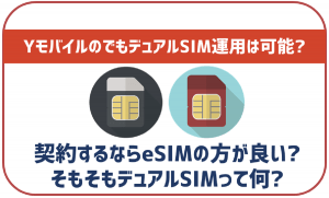 ワイモバイルでもデュアルSIM運用って可能なの?DSDSやDSDVってどういう意味?