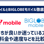 ワイモバイルとBIGLOBEモバイルを徹底比較!自分に合うのはどっちか迷ってる方へ!