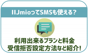IIJmioでもSMSは使える?料金や海外での利用は?