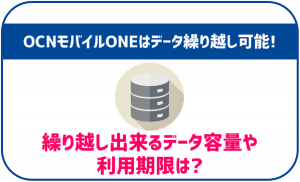 OCNモバイルONEはデータ繰り越しにも対応!ルールや注意点は?