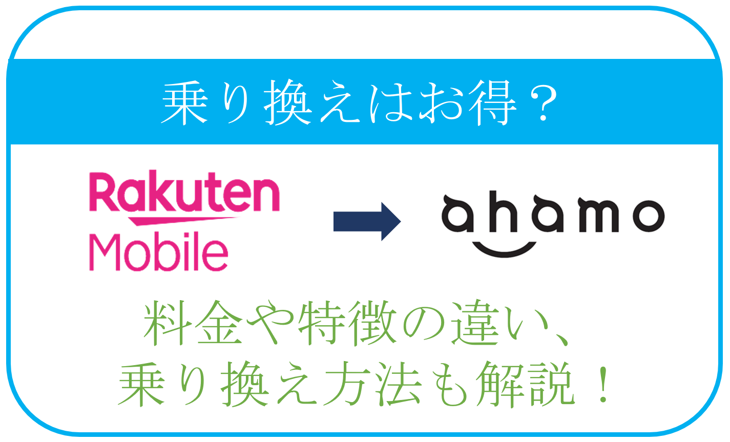 楽天モバイルからahamoへの乗り換えはお得？料金や特徴の違い、乗り換え方法も解説！