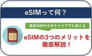 eSIMって何?格安SIM(スマホ)や大手キャリアでもおすすめ!3つのメリットを徹底解説!