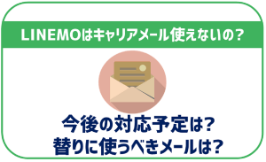 LINEMOでキャリアメールは使える?条件や使用する手順をご紹介!
