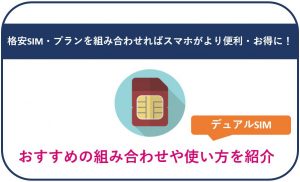 デュアルSIM最強組み合わせ3選!メリットとデメリットは?