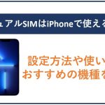 iPhoneでデュアルSIMは使える?設定方法や使い方、おすすめの機種を紹介