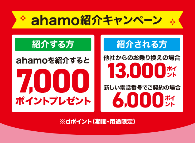 ahamo紹介キャンペーン