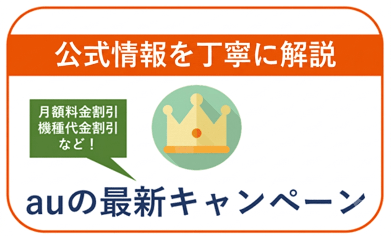 【2026年7月】auの最新キャンペーン情報！月額料金や端末の割引あり！