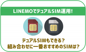 LINEMOはデュアルSIM運用ができる!注意点や他社回線とのおすすめの組み合わせを解説