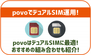 povo2.0はデュアルSIM運用に最適!おすすめの活用方法と組み合わせを解説!