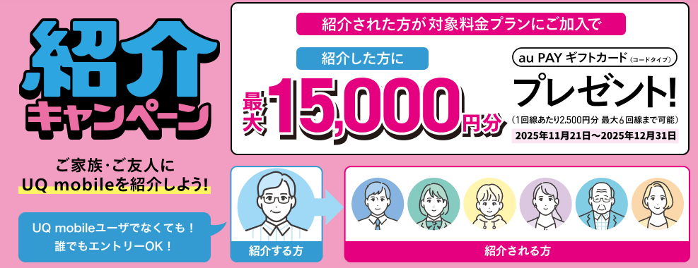 UQモバイル紹介キャンペーン